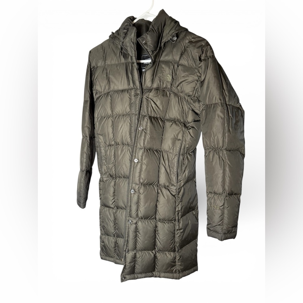 The North Face Olive Puffer Jacket